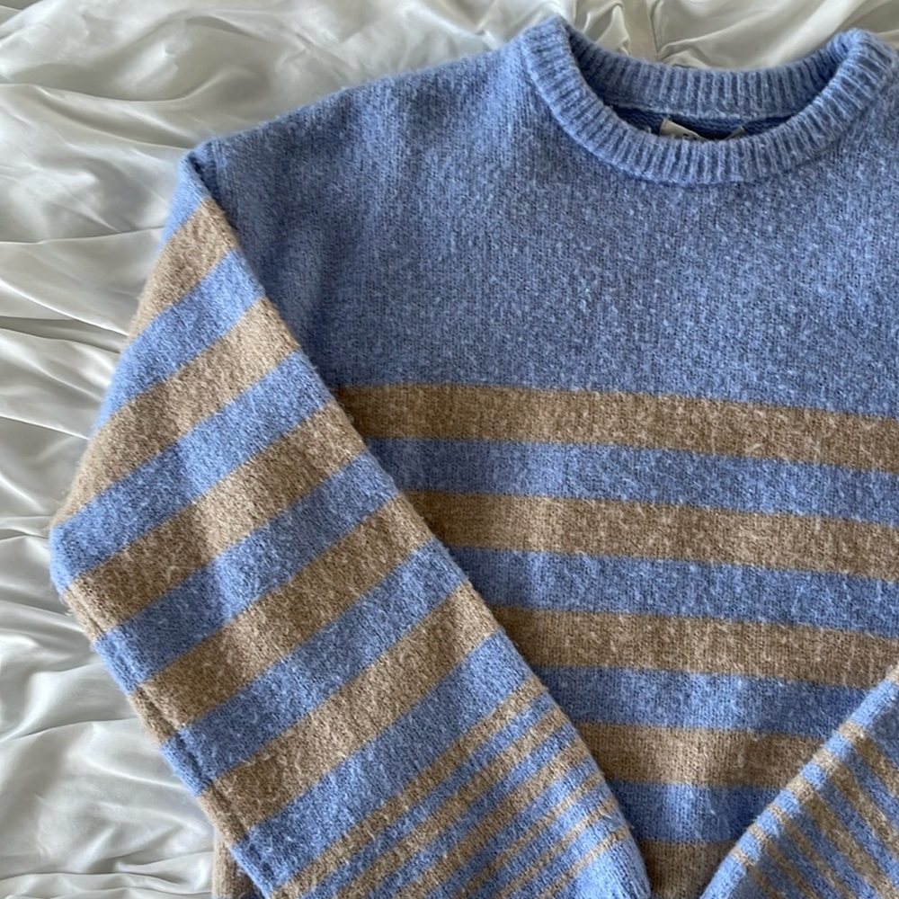 Z supply cropped crew neck sweater